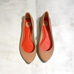 Rise Pink Ballet Flats with Coral Insole